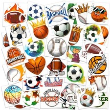 Sheets 300 Styles Assorted Sports Temporary Tattoos for Kids Boy, Soccer 40