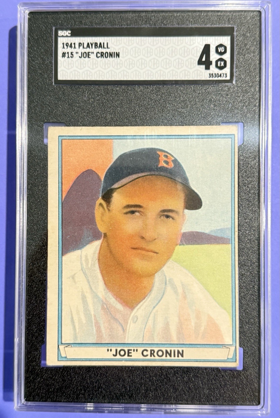 1941 Playball #15 Joe Cronin SGC 4 VG/EX