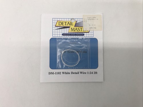 1/24 Detail Master #DM-1102 Wire Detail White 2ft CBN