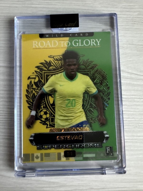 🔥 Estevao 1/1 GEM! Wild Card Road to Glory Superchrome 🔥