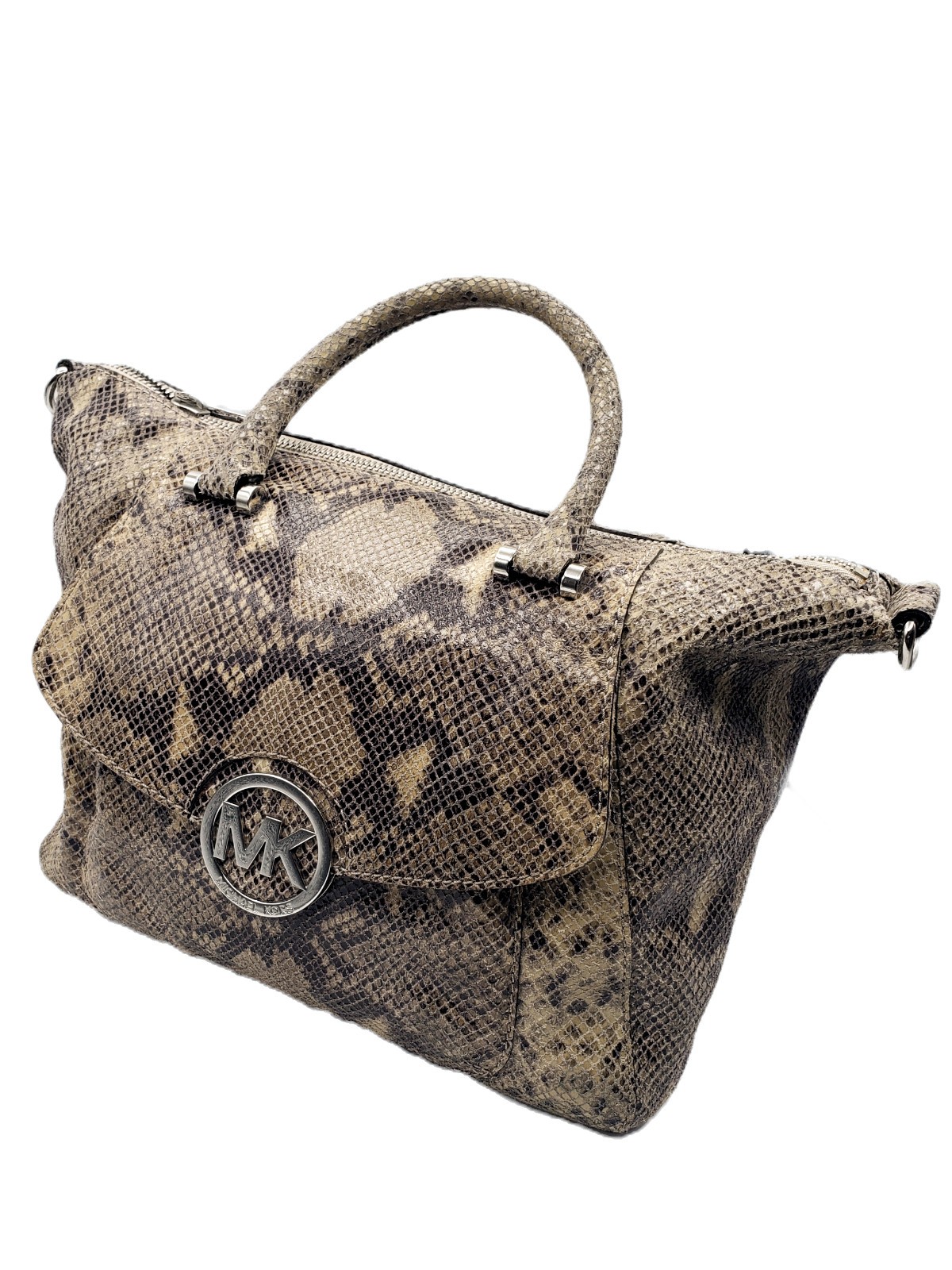 Michael Kors Fulton Python Embossed Leather Bag - image 5