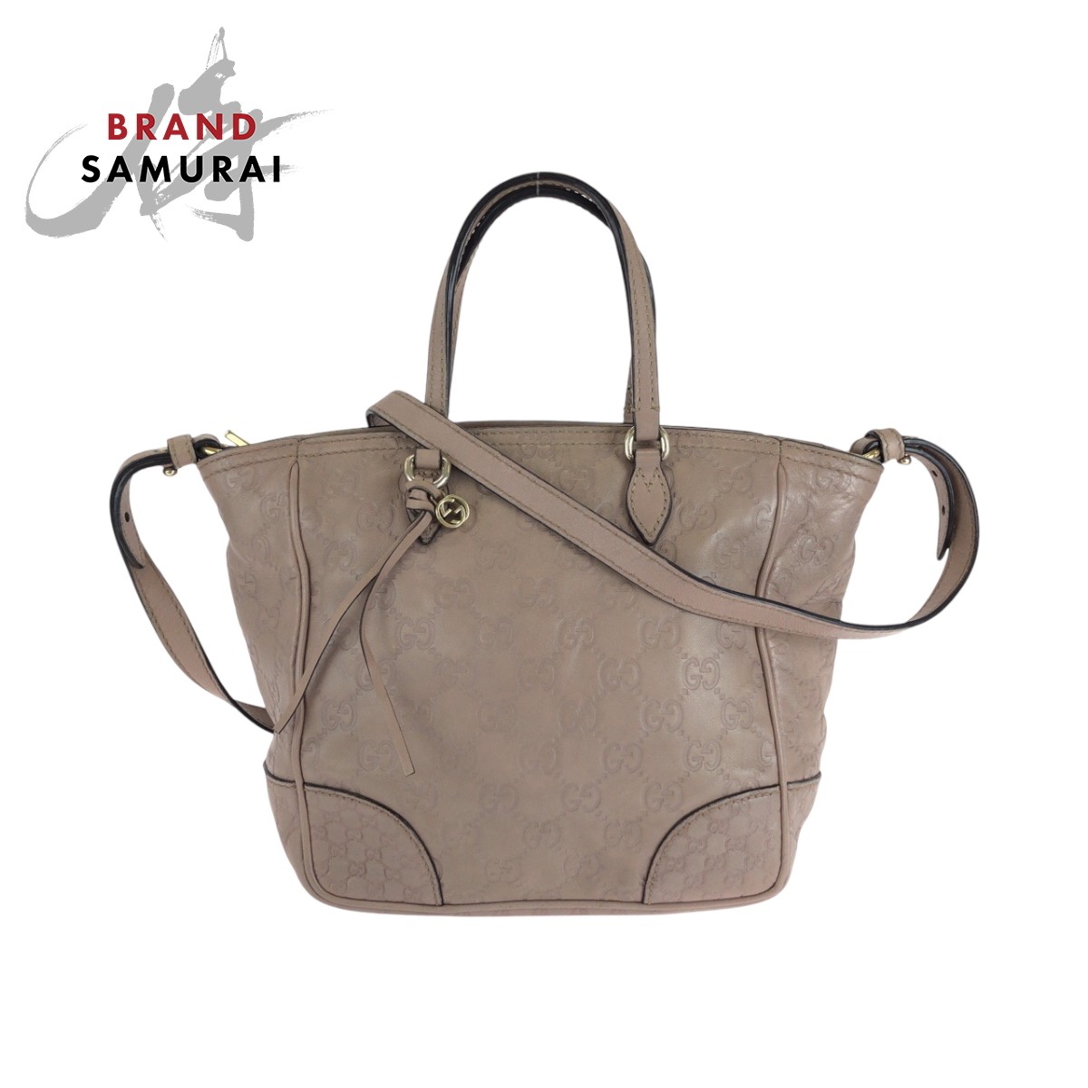 Gucci Pink Leather 353132 Two-Way Shoulder Bag Handbag 501220