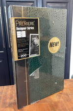 Vintage NOS Holson Large Green  Gold Photo Album Holds 200 4"x6" Photos