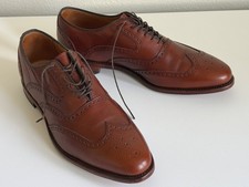 Allen Edmonds McClain Mens wingtip leathers shoes brown factory seconds 13D