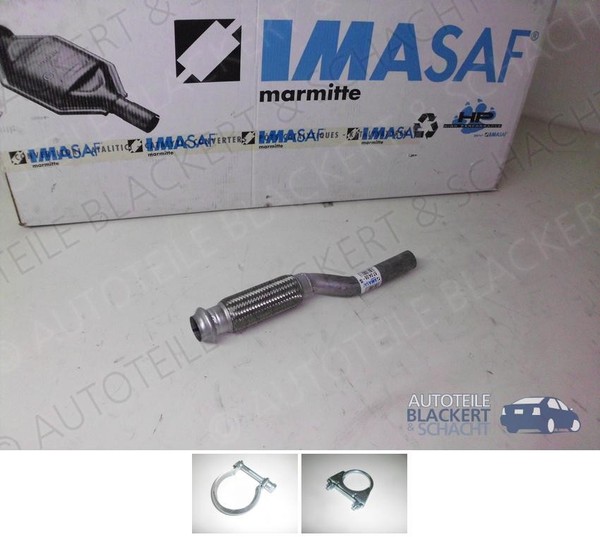 Imasaf Auspuff Flexrohr FüR Citroen/Peugeot/Toyota C1 + 108 + Aygo 1.2 2014--image