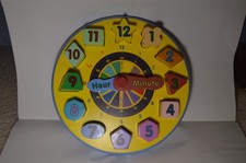 Melissa and Doug Shape Sorting Clock- Educational Toy Learn Time Colors Numbers