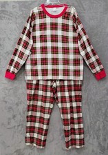Hanna Anderson Holiday HannaJams Top  Flannel Pants Pajama Set Women's XXLPlaid