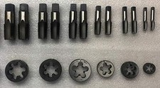 NATIONAL PIPE THRED TAP AND DIE SET 6 SIZE 1/8" - 1/4" - 3/8" - 1/2" - 5/8"-3/4"