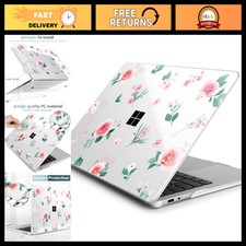 Stylish Peach Rose Case for 13" Microsoft Surface Laptop 2025 2026 - Slim  Dura