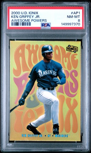 2000 Upper Deck Ionix Awesome Powers #AP1 Ken Griffey Jr. Awesome Powers PSA 8