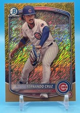 2025 Bowman Chrome Fernando Cruz #BCP-110 Gold Shimmer Refractor /50