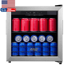 48-can Stainless Steel Beverage Fridge Cooler With Electrical Control Arv48b1a 48-can Stainless Steel Beverage Fridge Cooler With Electrical Control Arv48b1a