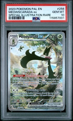 Meowscarada EX 256/193 PSA 10 paldea Evolved Pokemon Card Game