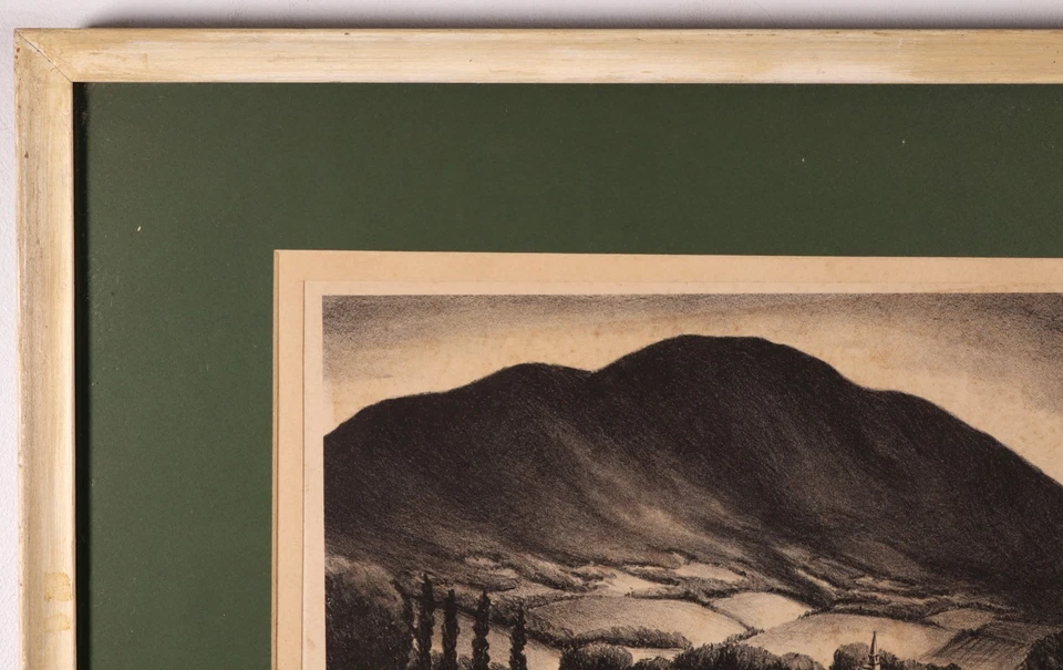 1940 Philip Cheney "Paisaje de Vermont" Litografía Original - Arte Americano Listado Foto 3 de 4