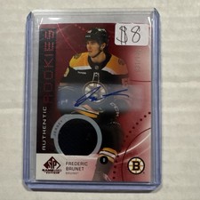 Upper Deck SP Game Used Red Autograph Jersey #AR-FB Brunet Bruins NHL /149 2025…