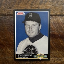 Score 1991 The Franchise Roger Clemens #850 Boston Red Sox Baseball Card