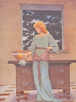 Der Wasserträger, Maxfield Parrish gerahmter Druck
