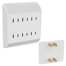 2-Prong 6-Outlet Extender, Multi Plug Outlet with 6 Electrical Outlets Adapte...