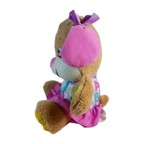 Fisher Price Laugh & Learn Smart Stages Puppy Plush Brown Lights & Sound Works - Picture 4 of 8