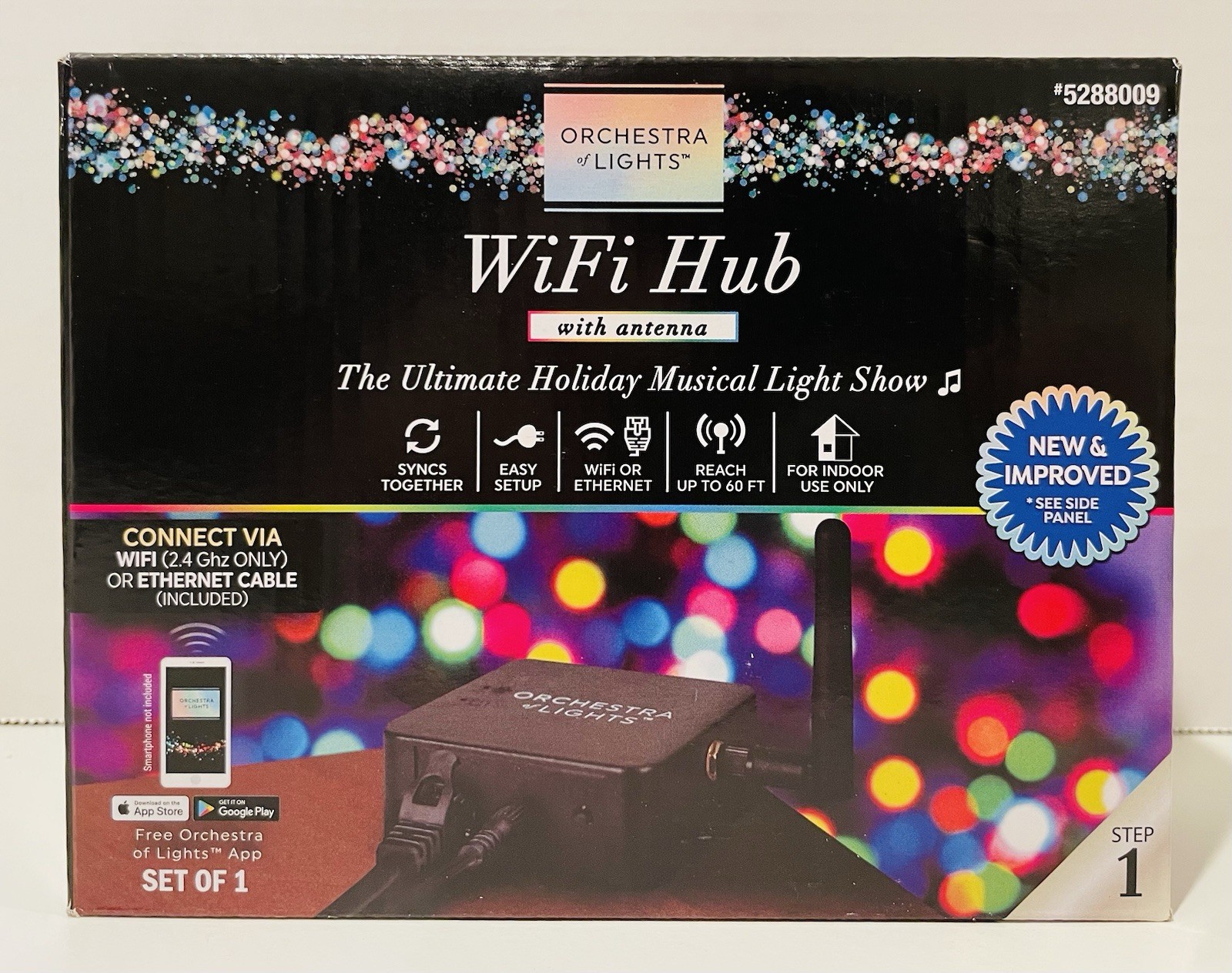 Gemmy Orchestra of Lights WiFi Hub with Antenna, New & Improved
