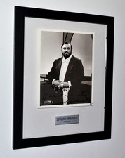 LUCIANO PAVAROTTI Signed RARE Original Autograph, Frame, Plaque, COA UACC #228