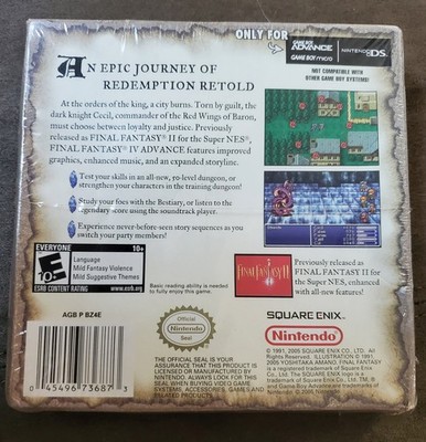 Final Fantasy IV Advance (Nintendo Game Boy Advance, 2005) (AGB