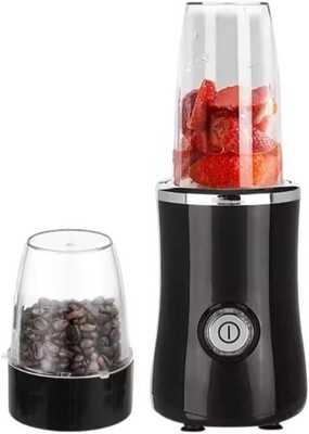 2-in-1 Blender 380W, 20,000 RPM, Crushes Ice, Chops, Liquefies, Compact & Safe