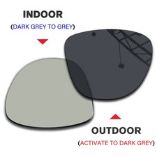 Transition Replacement Lenses for Ray-Ban RW4014 52mm Gen2 - Grey to Dark Grey