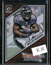 2023 Donruss Optic #25 Willis McGahee Retro Series
