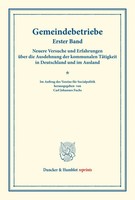Gemeindebetriebe. Carl Johannes Fuchs Taschenbuch Xii Deutsch 2014