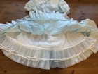Vintage Golden Age Girls 14 Baby Blue Ruffle Lace Trim Dress USA Vintage  — photo 7