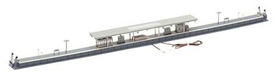 TOMIX Spur N Inselbahnsteig Set Urban Type gerades Ende mit Beleuchtung 4272