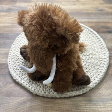 Bear Factory Wooly Mammoth Plush 8” Stuffed Animal Brown