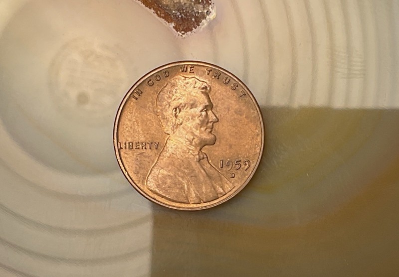 1959-D Lincoln Memorial Penny #3216 Little Jerry, ~AU~ *FREE SHIPPING to YOU*