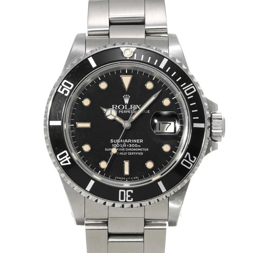 Rolex Submariner 16800 40mm Stainless Steel Black Wristwatch #...