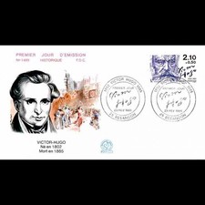 FDC n° 1409 - Personnages célèbres, Victor Hugo - 23/2/1985 Besançon