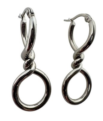 Vintage JCM Jacmel Mauritius Infinity Knot Earrings