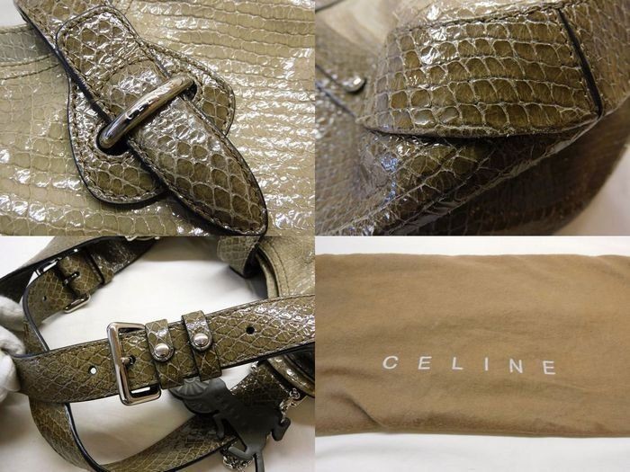 Excellent Condition Celine Python Carriage Charm … - image 4