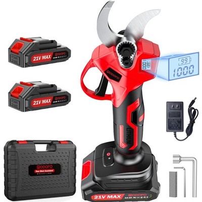 Upgraded Electric Pruning Shears,1.4'' Cutting Diameter Cordless Power Pruner ...