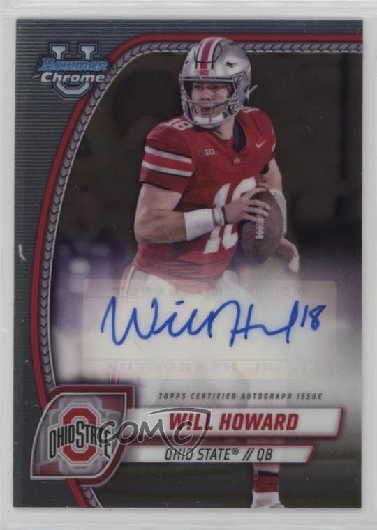 2024 Bowman U Chrome Chrome Prospect Auto Will Howard #PA-WHO Auto