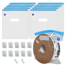 3D Printer Filament Storage kit 10pcs Vacuum Storage Sealing Bags with Desicc...