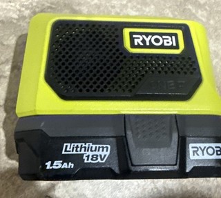 Ryobi 18V ONE Battery & Bluetooth Speaker PAD02 ' Tool and Battery One Owner