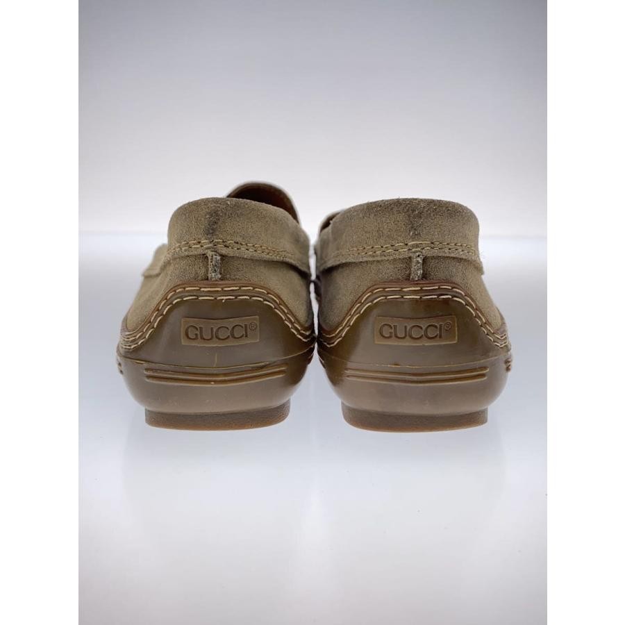GUCCI Gold Hardware Suede Loafers Dress Shoes Size:36/JP:23 Beige 141154K Authen thumbnail 6