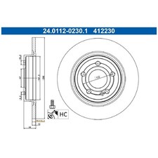 2x Bremsscheibe hinten für Mercedes CLA C118 X118 GLA H247 GLB X247 | 26233489