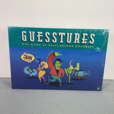 Guesstures The Game Of Split-Second Charades, 1999 Hasbro MB New Sealed