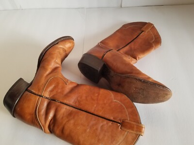 TONY LAMA Style 5084 Leather Pointed-Toe Western Cowboy