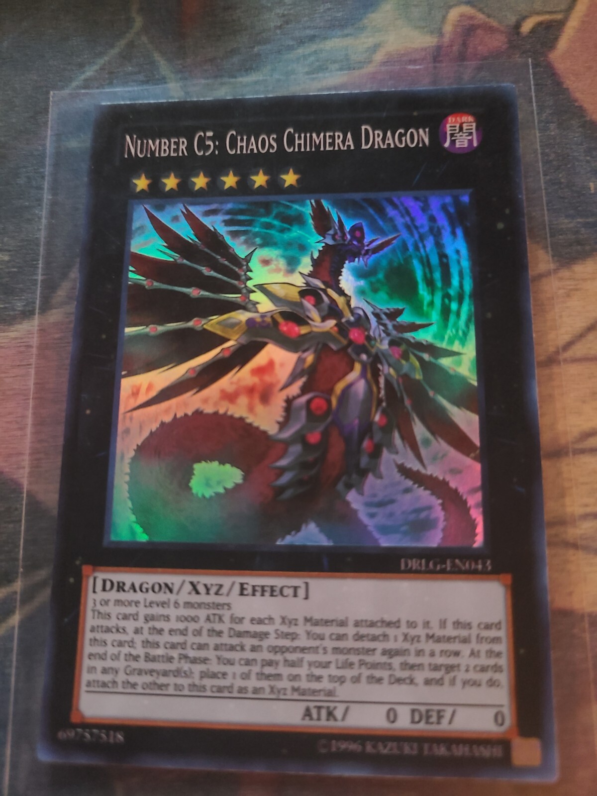 Yugioh - Number C5: Chaos Chimera Dragon DRLG-EN043 unlm Super Rare | eBay