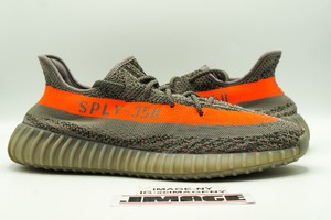 ADIDAS YEEZY BOOST 350 V2 USED SIZE 12 STEEPLE GRAY BELUGA SOLAR RED BB1826  | eBay