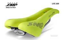 NUOVA sella bicicletta Selle SMP LITE 209: GIALLO FLUO - MADE IN iTALY!