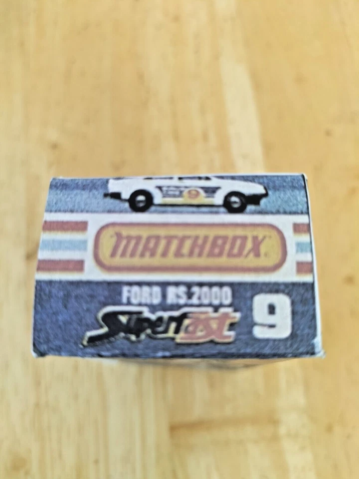 Matchbox Superfast - No9 Ford RS2000 Escort - Replica / Copy Box only - Image 3 of 3